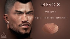 [ Royal Fashion ] Face Scar 1 Lelutka EVOX
