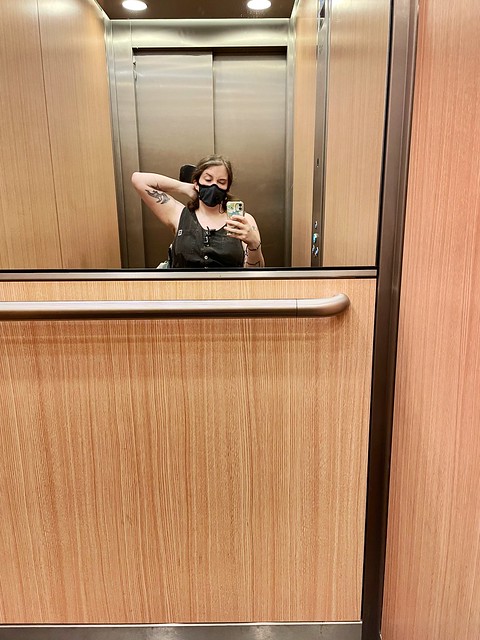 Lift selfie at the doctor’s