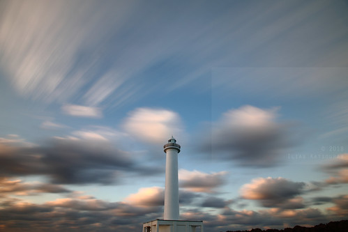 horizontal outdoors nopeople sunset lighthouse tranquil clouds cloudscape sunlight longexposure ndfilter movingclouds sky cloudy cloud warmlight capezanpa colour color travel travelling photography canon canon5dmkiv december2018 yomitan okinawa ryukyu island japan asia