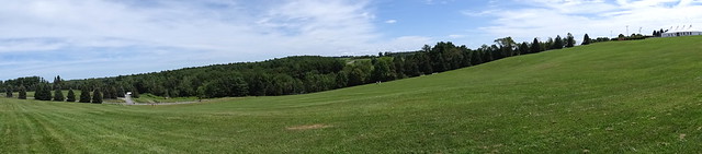 Panorama of Woodstock Festival Site - Bethel - New York - USA - 01