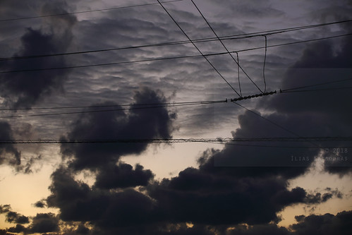 horizontal outdoors nopeople sunset dusk clouds cloudscape dramaticsky darkclouds sky cloudy cloud onna capemaeda wire cable telephonelines electricitycables colour color travel travelling photography canon canon5dmkiv december2018 okinawa ryukyu island japan asia