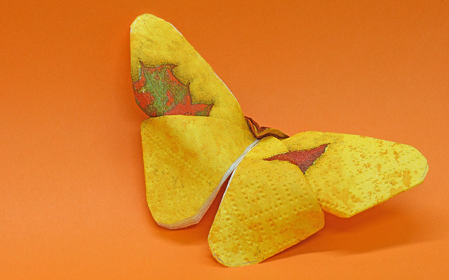 napkins butterfly
