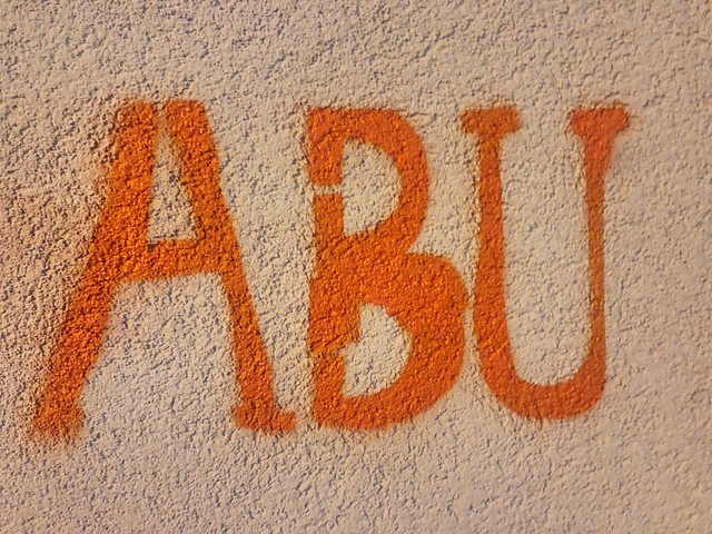 Abu - Stencil, seen in Linz