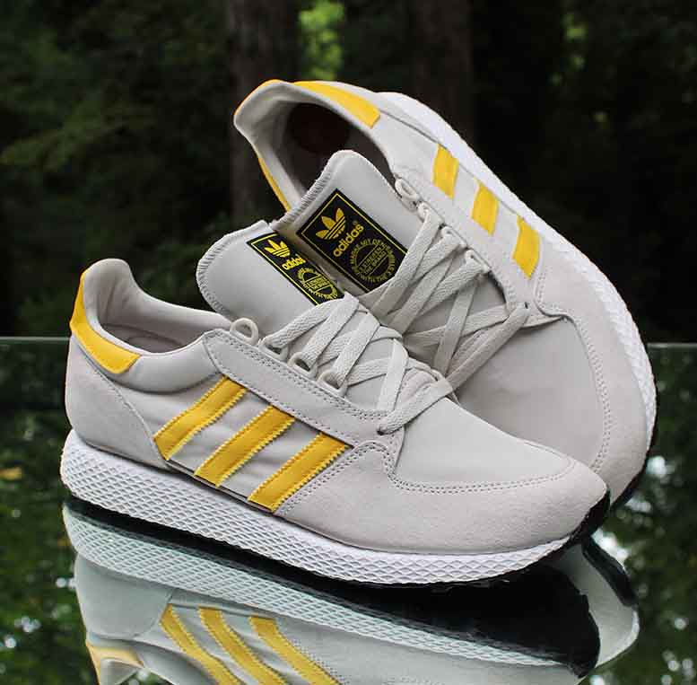 planes dosis Prisión Adidas Forest Grove Men's 12 Running Shoes Grey Yellow Whi… | Flickr