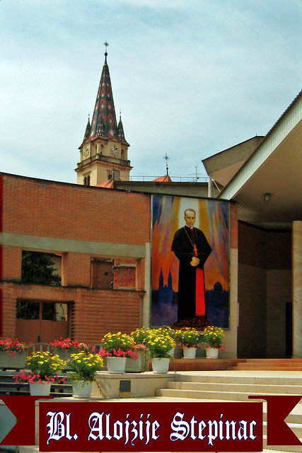 Aloysius [Alojzije] Stepinac (1898–1960) ╬ Mural of the Blessed Cardinal  ＠ Marija Bistrica ▬ CROATIA