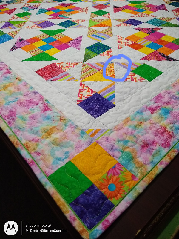 Wavy lines quilting