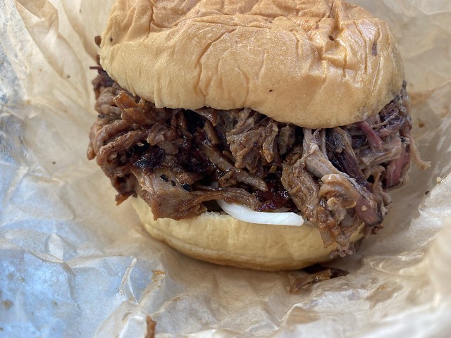 Chopped Beef Sandwich at Franklin Barbecue, Austin TX
