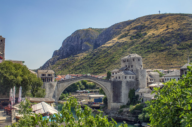 Stari Most - the Old Bridge at Mostar Bosnia