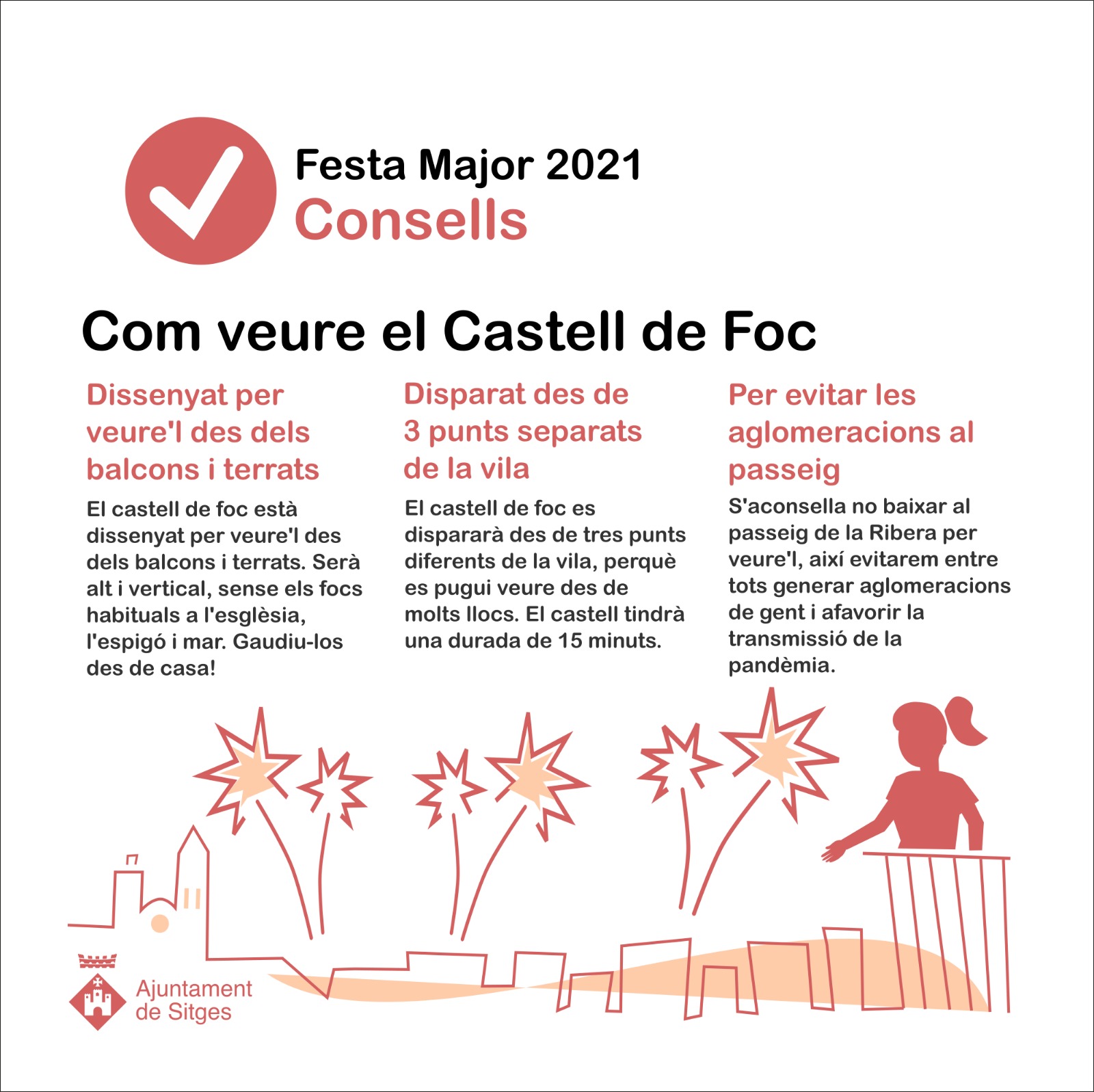 Consells pel Castell de foc Sitges 2021