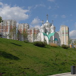Krasnogorsk. Nikolsky Church in Pavshinskaya Poima