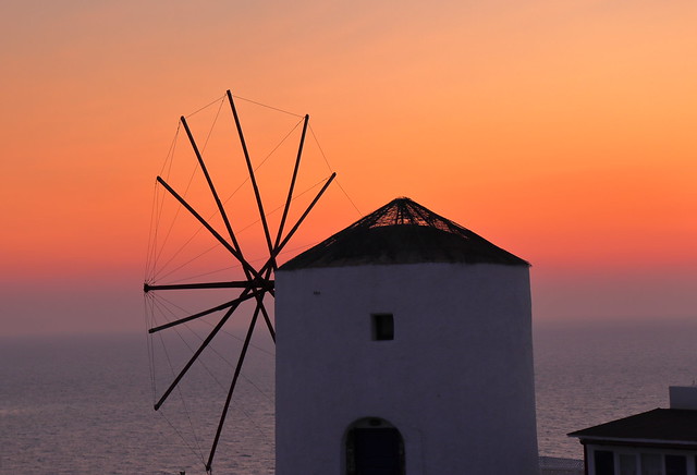 Windmill at Oia, Greece