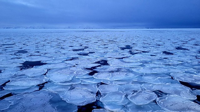 Blue hour in Antarctica