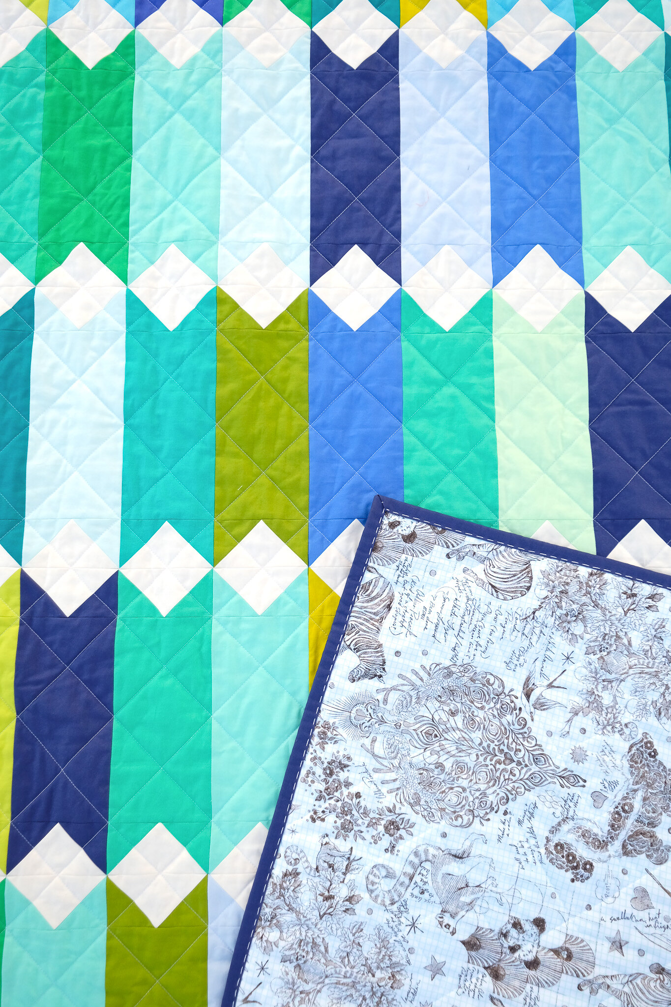 A Solids Virginia Quilt - Kitchen Table Quilting