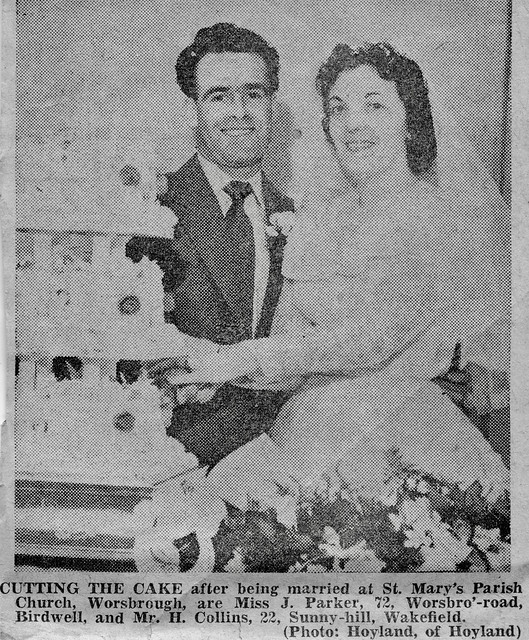 Harold Collins and Joan Parker 1958