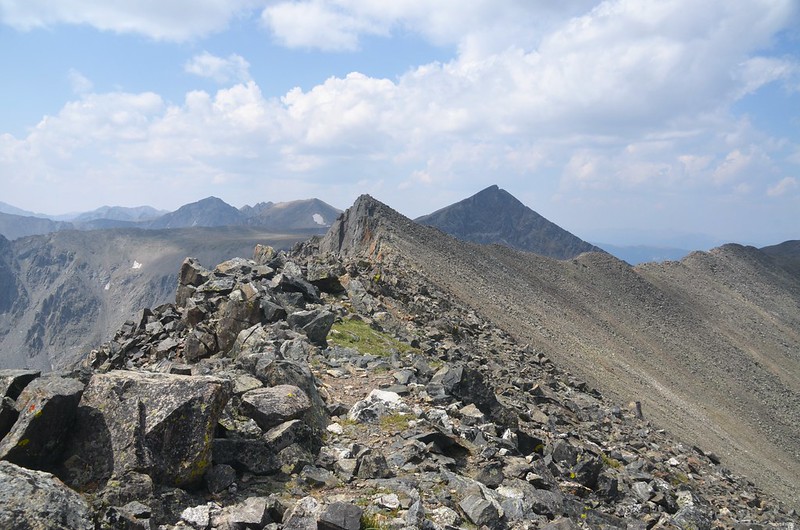 The true summit of Father Dyer Peak from Point 13,585 ft.