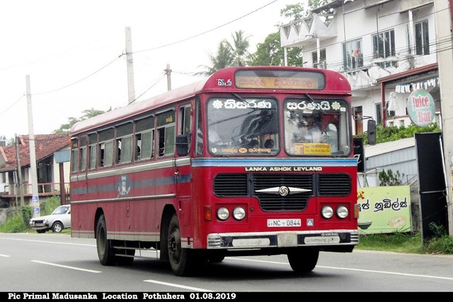 NC-0844 Kurunegala South Depot  Ashok Leyland - Viking 193 Turbo B type Bus at Pothuhera in 01.08.2019