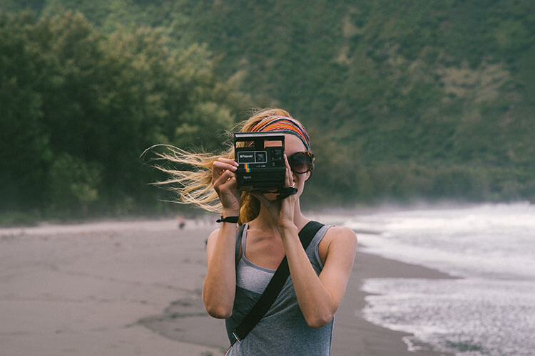 Bring a polaroid camera to your weekend trip