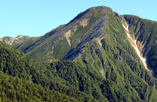 Mt. Jonen in summer season, 夏の常念岳(2,857m)
