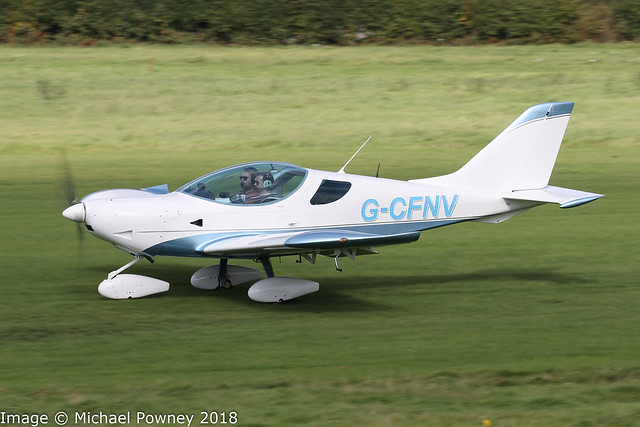 G-CFNV - 2009 build CZAW Sportcruiser, rolling for departure on Runway 26L at Barton