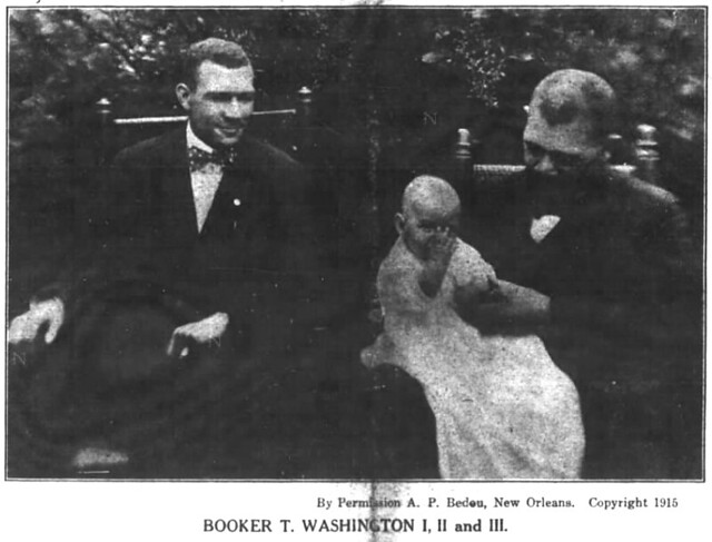 Booker T. Washington, Booker T. Washington II and Booker T. Washington III - from The New York Age, January 27, 1916