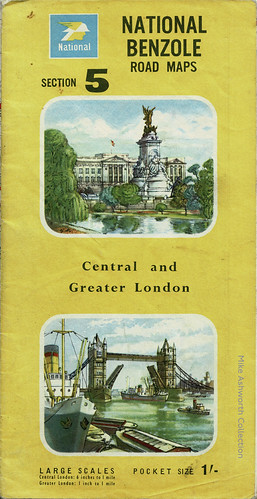 National Benzole map of Central and Greater London, c1965 | by mikeyashworth