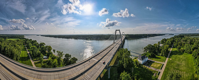 Lewis and Clark Bridge crosses the Ohio River