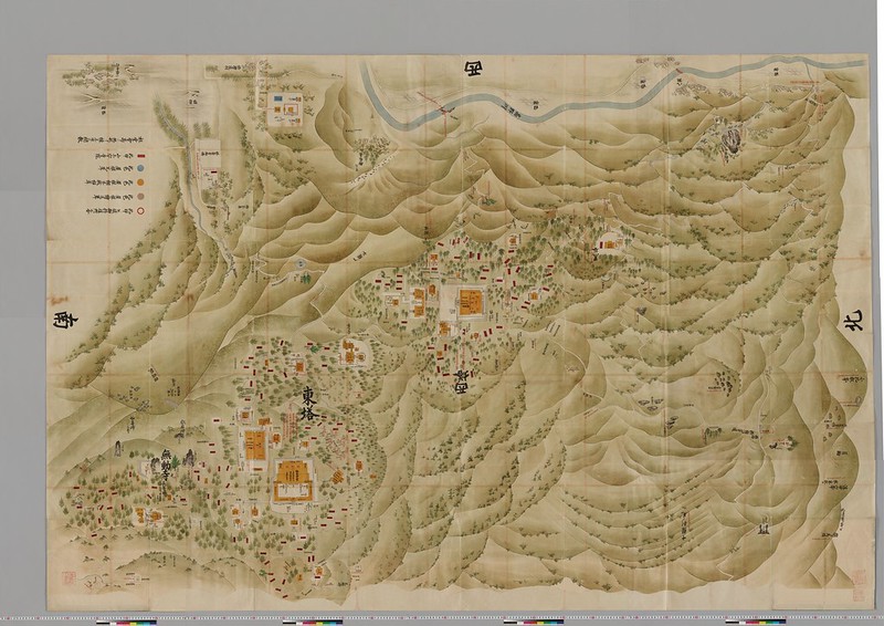 『山門三塔坂本惣絵図』第2鋪 The_whole_map_of_Sanmon-Santō_Sakamoto_Sōezu_(2nd_volume)