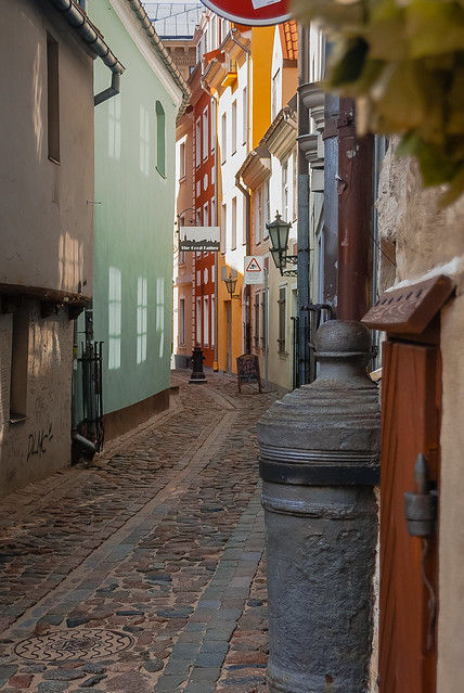 Splendid old street  Vecrīga, Rīga, Latvia