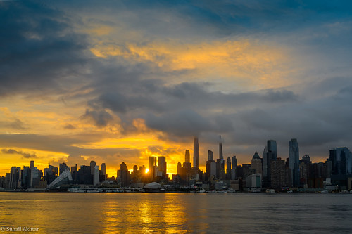 newjersey unitedstates skyline manhattan sunrise urban buildings skyscraper usa america new york nyc bigapple