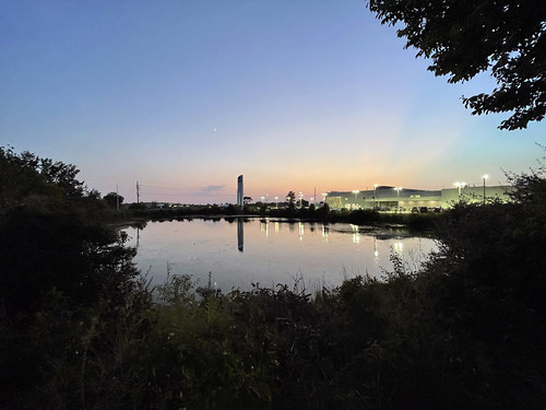 Sunset over the Toyota dealer by Jim Grey, 