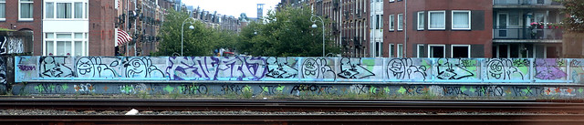 Graffiti along the railway