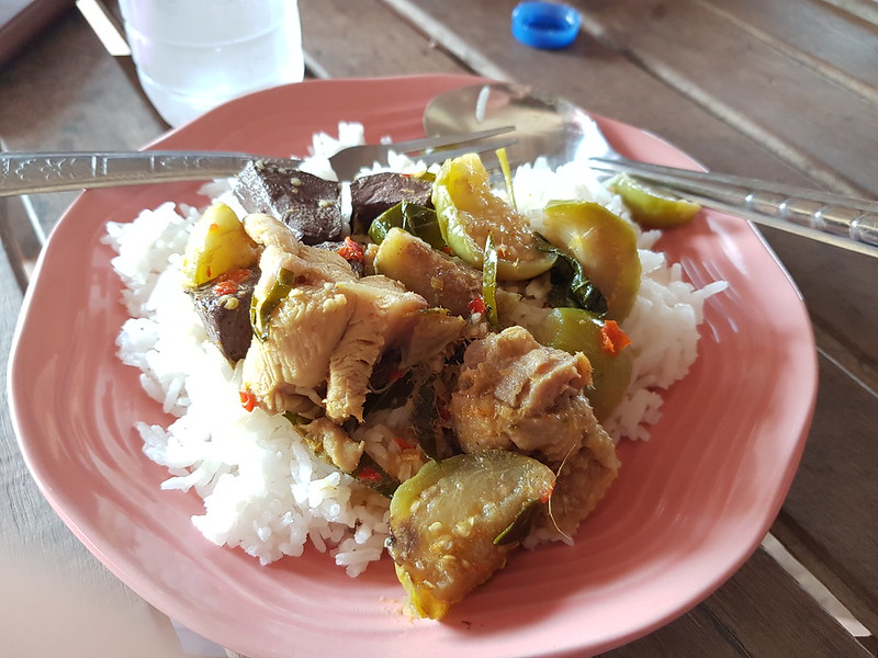 Green Curry with Chicken at Restaurant in Non Sombun