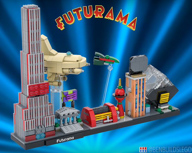 LEGO Futurama skyline [2]