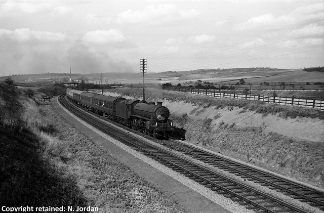 CAIMF486-VF.2333.5539-1947, Class B1, No.61181, (Shed No.41A, Sheffield Darnall), at Holbrook Colliery Junction-Meadow Gate Lane, Beighton-05-09-1959