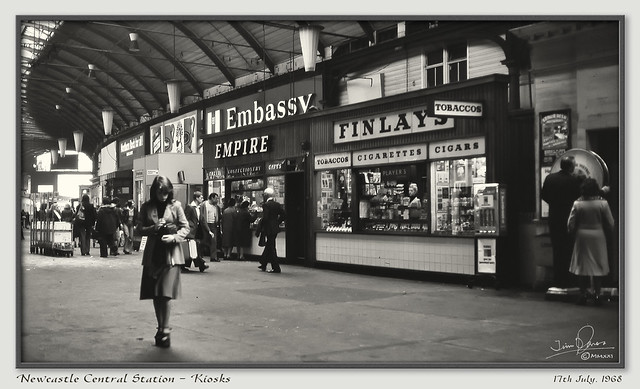 Newcastle Central Station Concourse - Kiosks