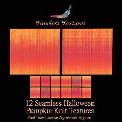 TT 12 Seamless Halloween Pumpkin Knit Timeless Textures