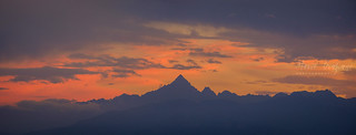 Mountain range silhouette