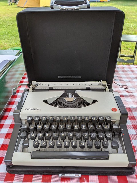 Olympia Traveller ultra-portable typewriter.