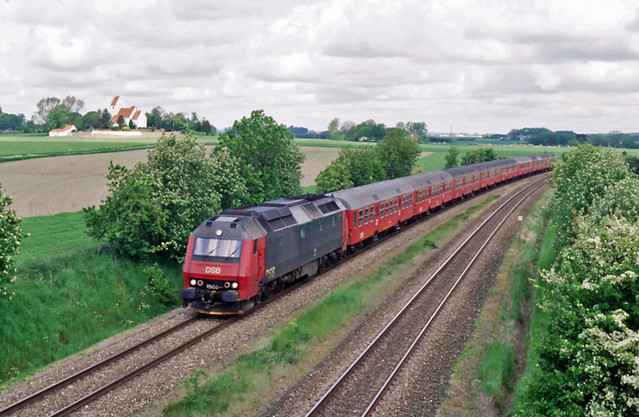 DSB ME 1505 bij Rislev (DK), 1998.