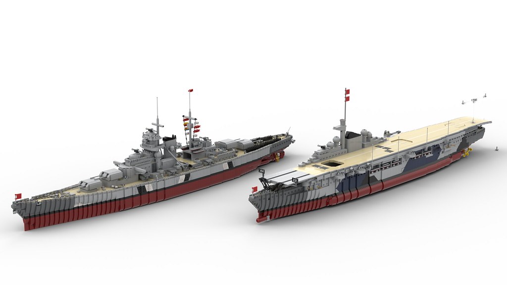 LEGO MOC Battleship Bismarck by Resqusto | Rebrickable - Build