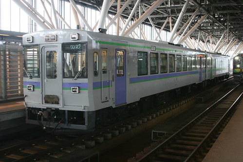 JR Hokkaido kiha 150 series (0s) in Asahikawa.Sta, Asahikawa, Hokkaido, Japan /Aug 8, 2021