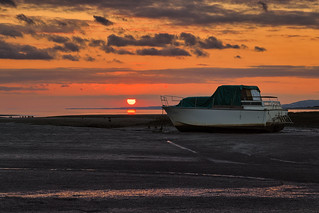 Sunset at Penclawdd