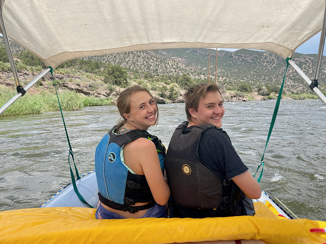 Abbie and Jack on the Arkansas