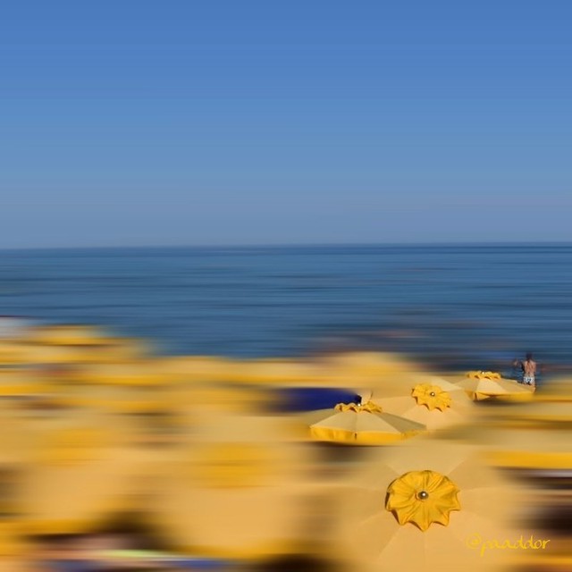 Sun Umbrellas on the Italian Riviera