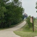 Trail path to see World's Largest Buffalo @ Jamestown, North Dakota