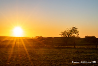 Sunset from Barbury Castle