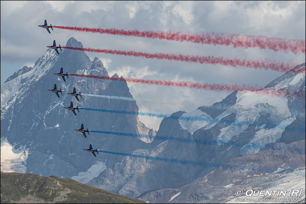 Patrouille de France Fete de l Air de l Alpe d'Huez 2021 Montagne Auvergne Rhone Alpes 
