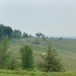 View of largest Buffalo statue @ Jamestown, North Dakota