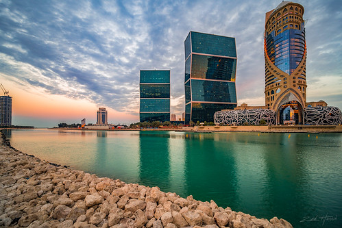Lusail City by Ziad Hunesh, zhunesh city cityscape towers doha qatar sunset architecture zikzak sony sonyalpha a6600 laowa laowa