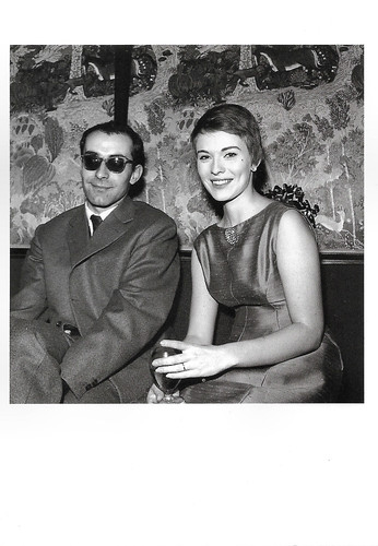 Jean-Luc Godard and Jean Seberg, after the shooting of A bout de souffle